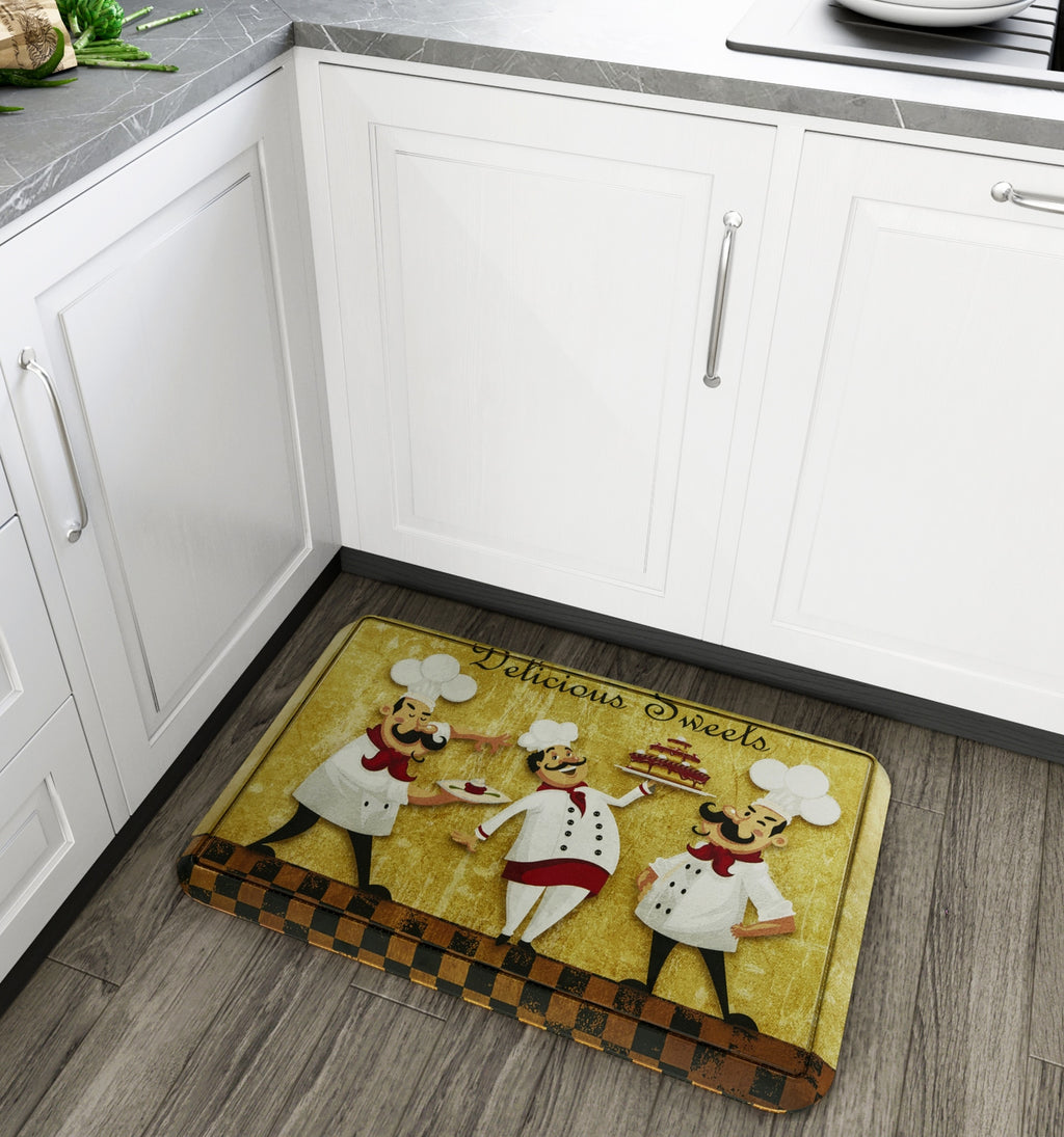 Non Slip Printed Kitchen Anti Fatigue Floor Mat - Chef