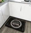 Non Slip Printed Kitchen Anti Fatigue Floor Mat - Black Bon Appetite
