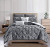 Olivia Olympia 7-Piece Comforter Set 7-Piece Silver King Comforter Set