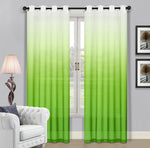Beverly Hills Fabric Ombre Sheer Curtain Panels