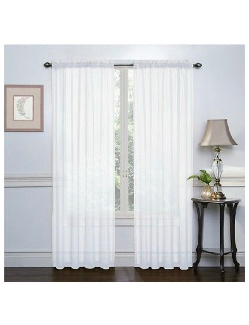 Luxurious Voile Sheer Curtain Panels