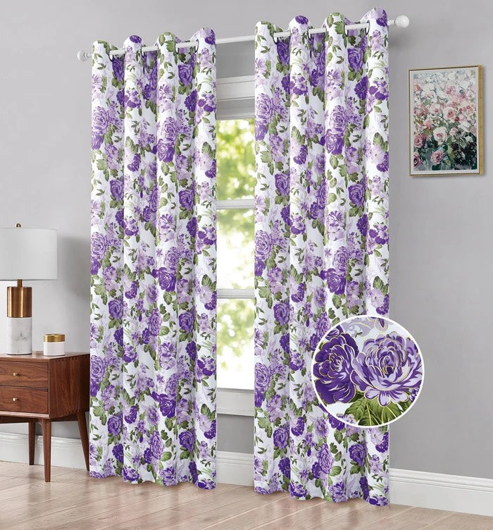 Floral Thermal Blackout Curtains