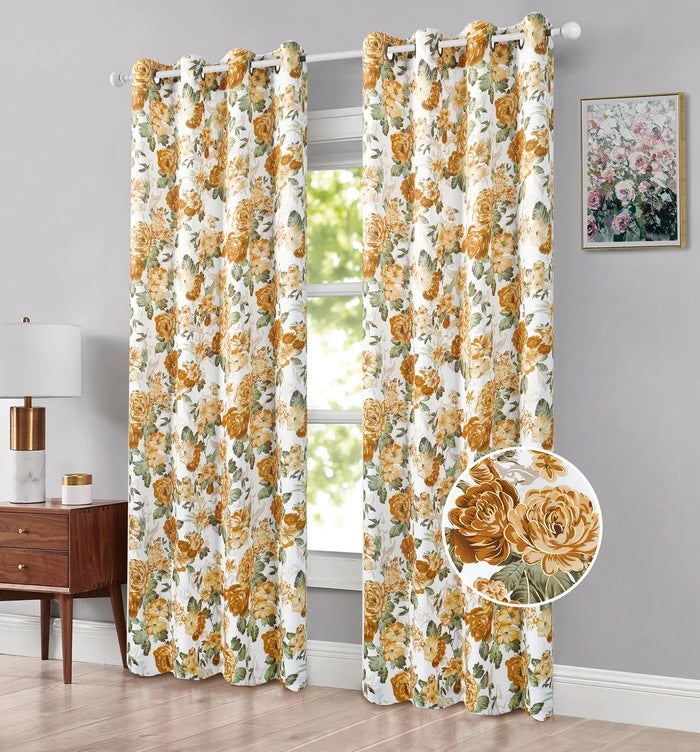 Floral Thermal Blackout Curtains