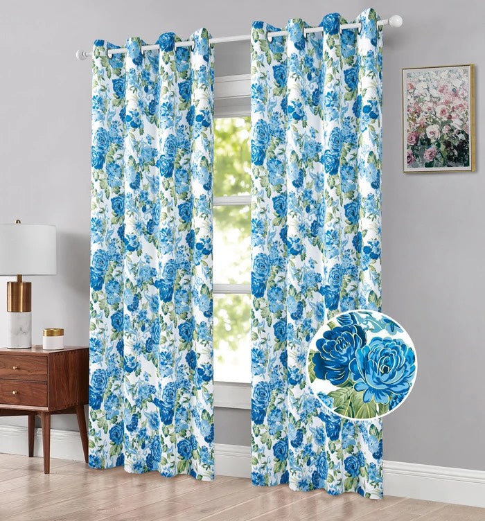 Floral Thermal Blackout Curtains