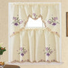 Estelle 3 Piece Kitchen Curtain Sets