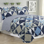 Kim 3Pc Reversible Quilt