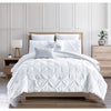 Olivia Olympia 7-Piece Comforter Set 7-Piece Silver King Comforter Set