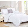 Luna Solid 5-Piece Washed Ruffled Comforter Set