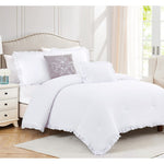 Luna Solid 5-Piece Washed Ruffled Comforter Set