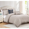 Luna Solid 5-Piece Washed Ruffled Comforter Set